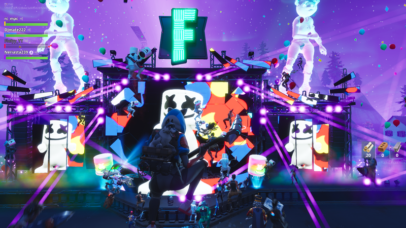 Illustration for article titled Fortnite Had An In-Game Marshmello Concert, And It Was Actually Pretty Great